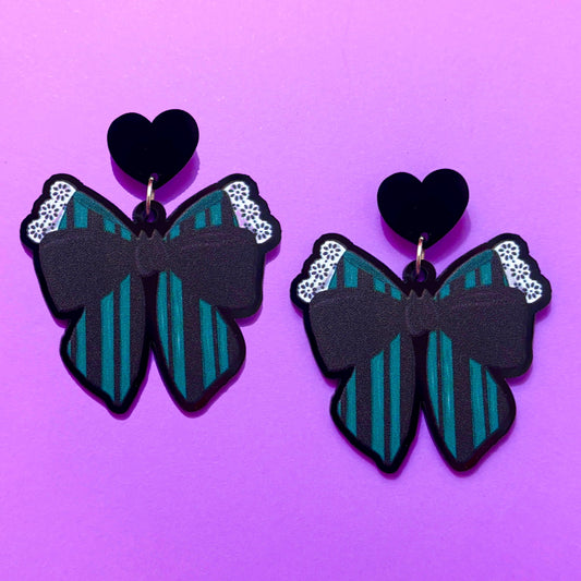 Mansion Maid Bow Drop Earrings