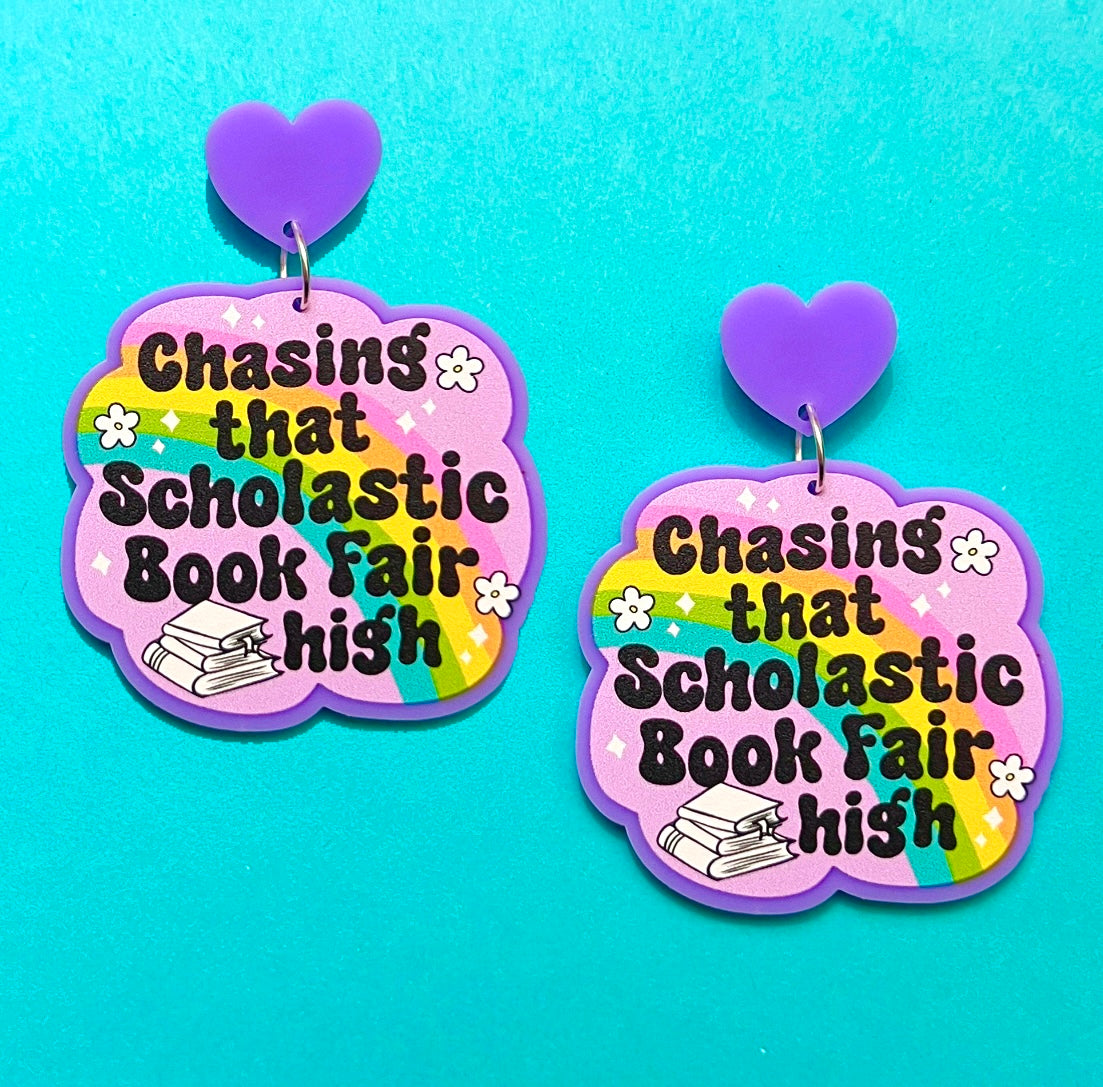 Scholastic Book Fair Drop Earrings
