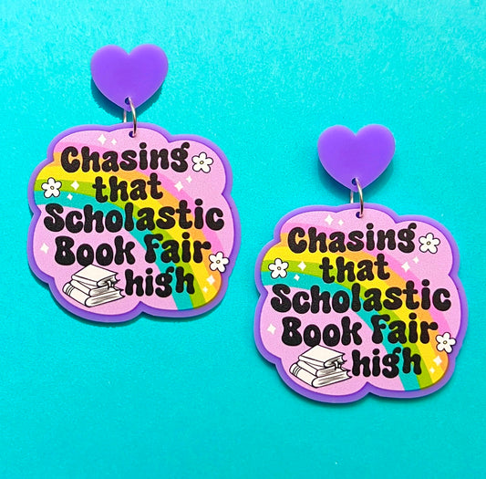 Scholastic Book Fair Drop Earrings