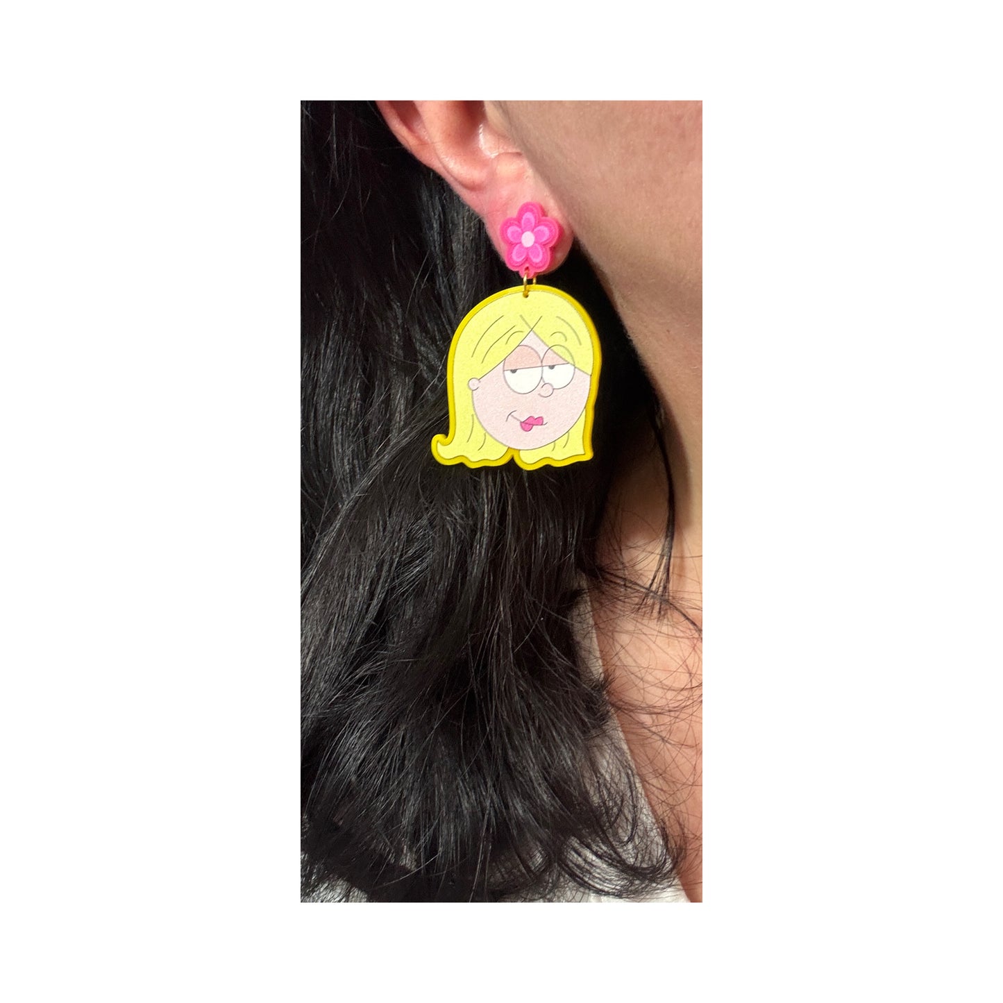 Lizzie Eye Roll Drop Earrings