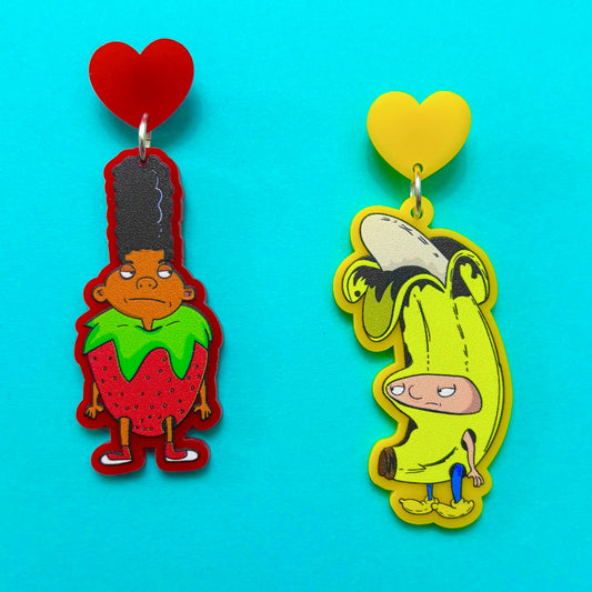 Arnold & Gerald Halloween Drop Earrings