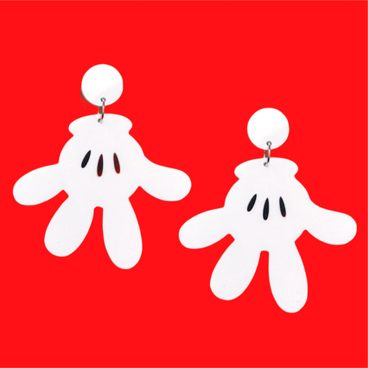 Mouse Glove Hand Drop Earrings