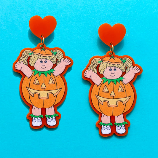 Pumpkin Patch Dolly Drop Earrings