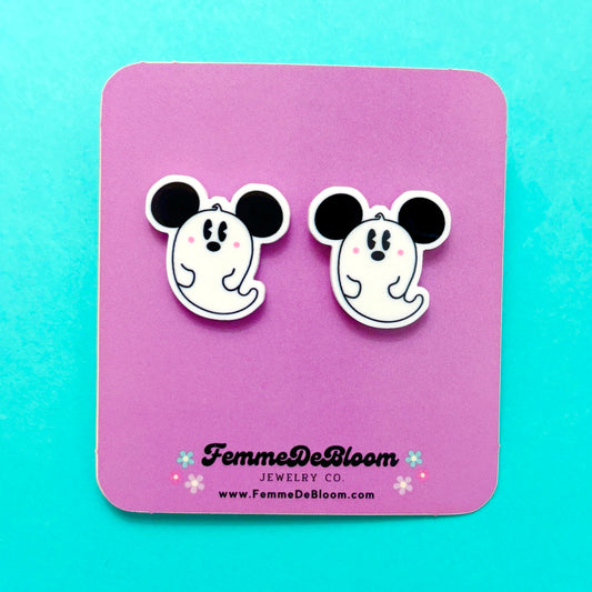 FREE GIFT - Mouse Ghostie Post Earrings