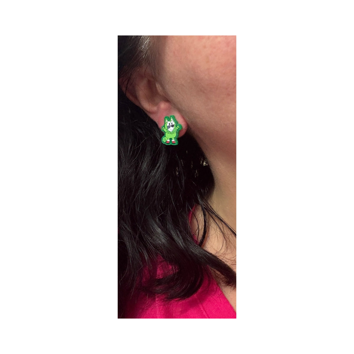 Grinchy Muffin Post Earrings