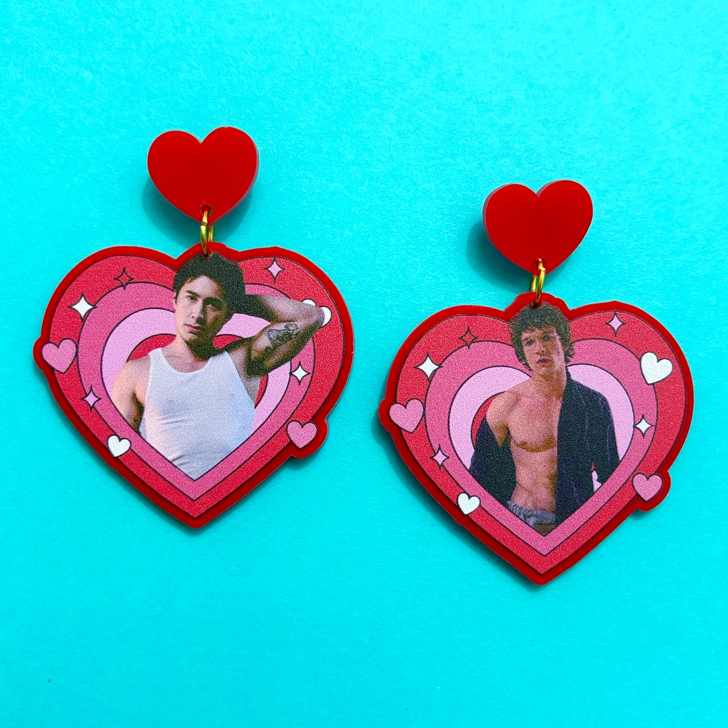 Connor & Hudson Heart Drop Earrings