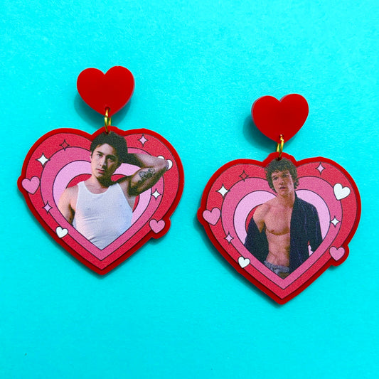 Connor & Hudson Heart Drop Earrings