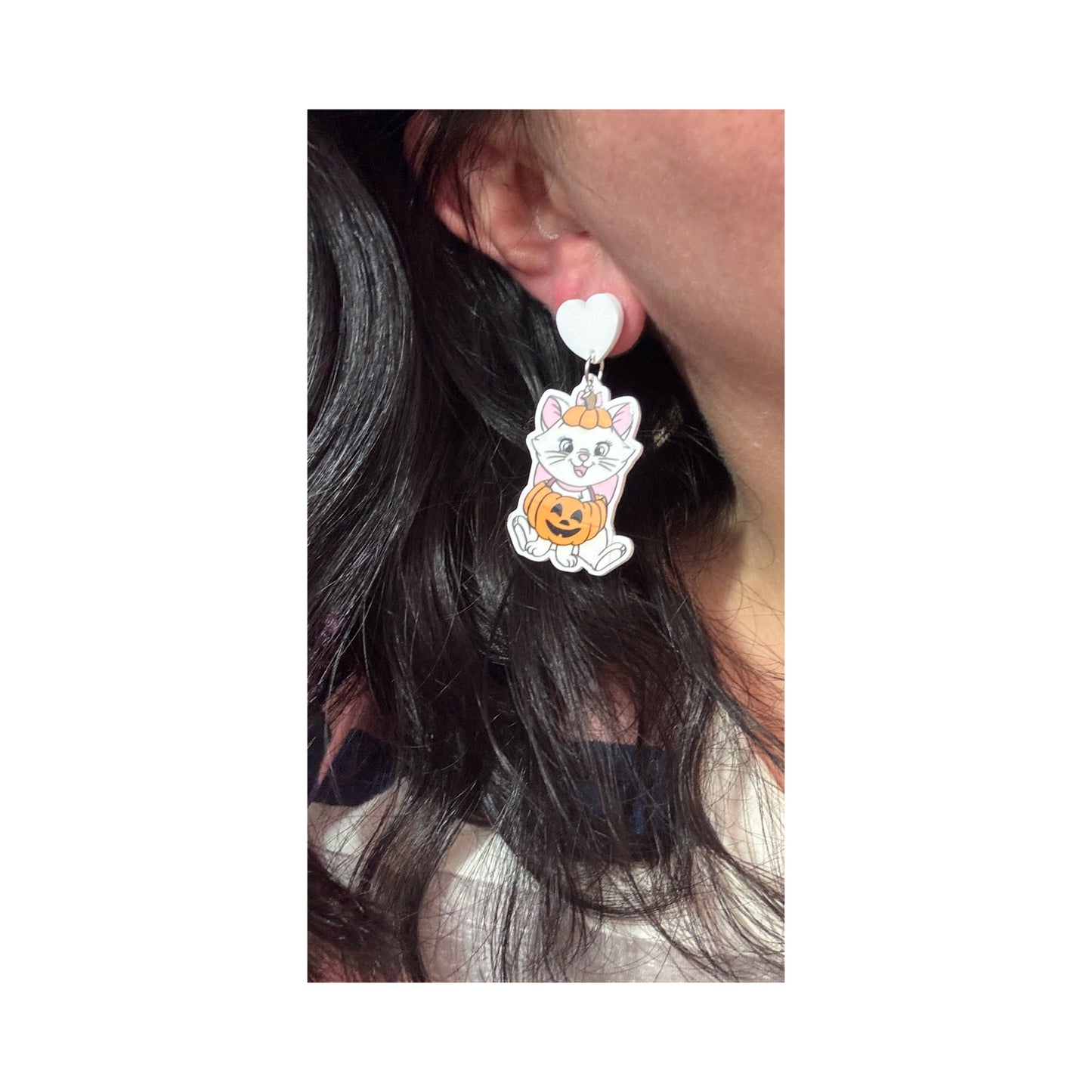 Pumpkin Marie Drop Earrings