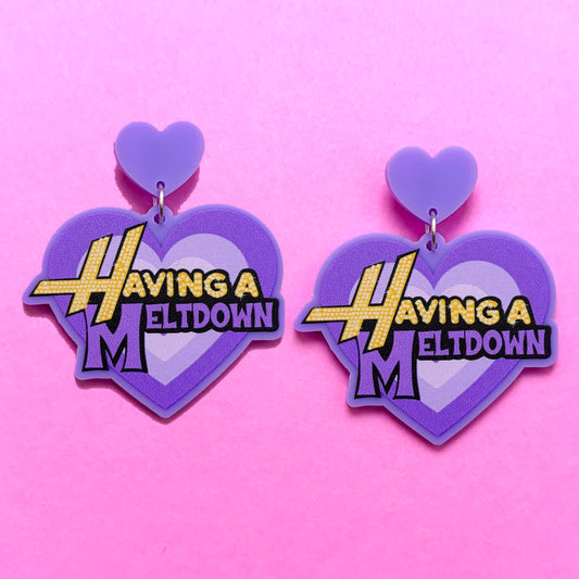 Having A Meltdown Drop Earrings