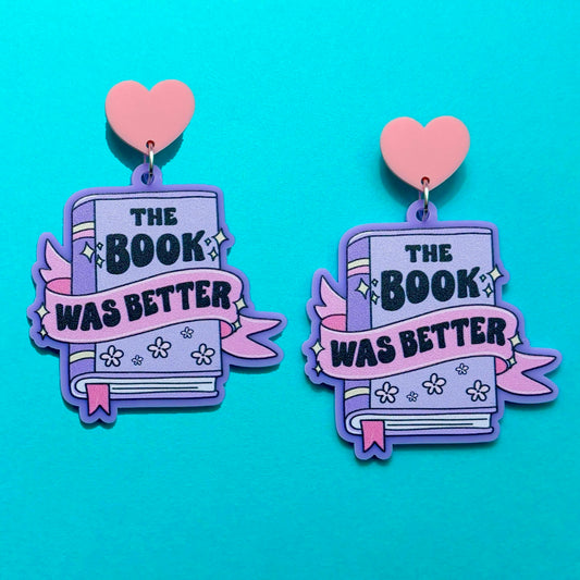 The Book Was Better Drop Earrings