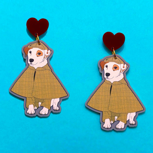 Wishbone Detective Drop Earrings