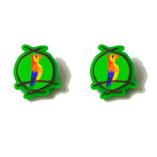 Tiki Bird Post Earrings