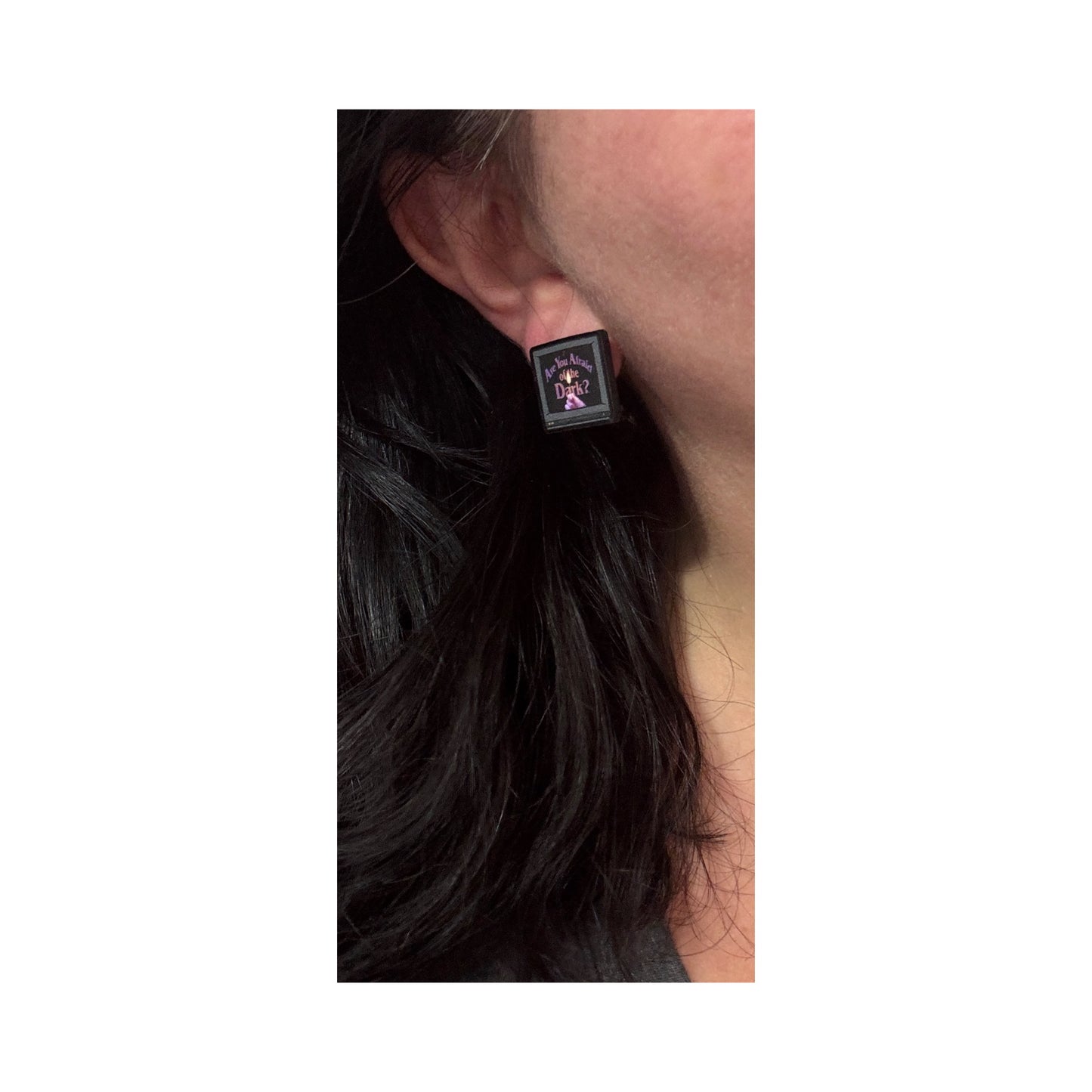 Afraid Of The Dark Post Earrings