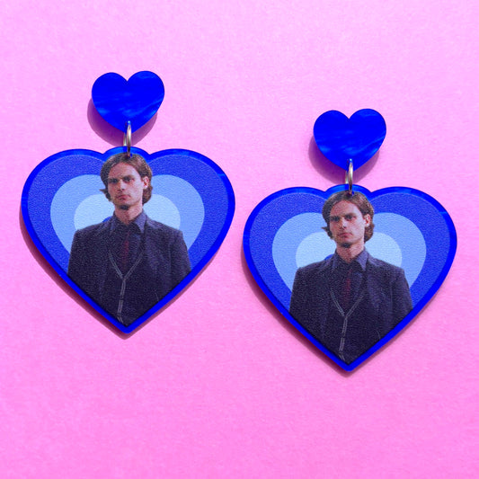 Spencer Reid Heart Drop Earrings