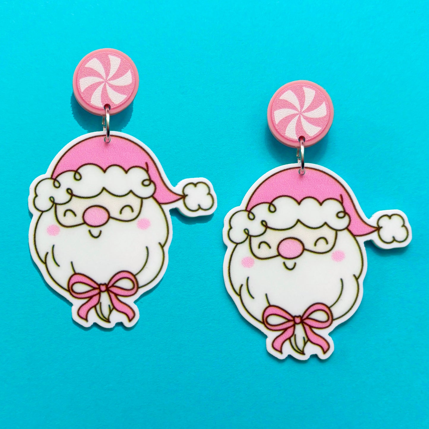 Pink Santa Cutie Drop Earrings