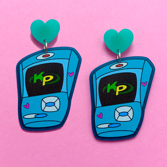 Call Me Beep Me Drop Earrings