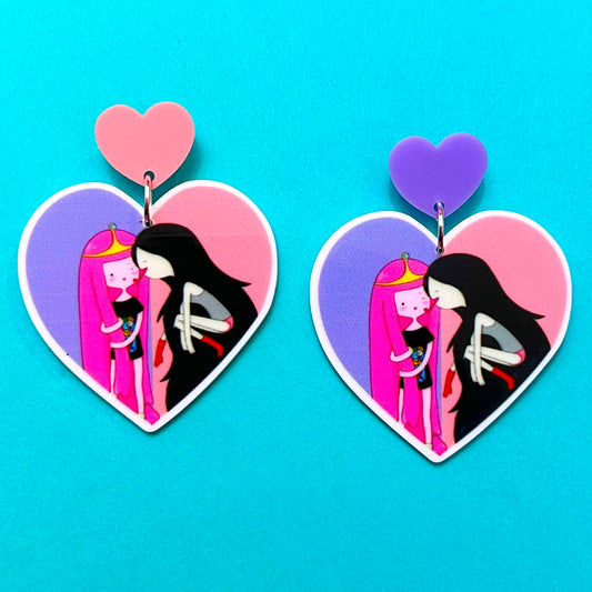 PB & Marceline Adventure Time Drop Earrings