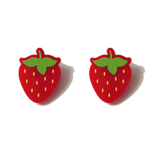 Strawberry Post Earrings