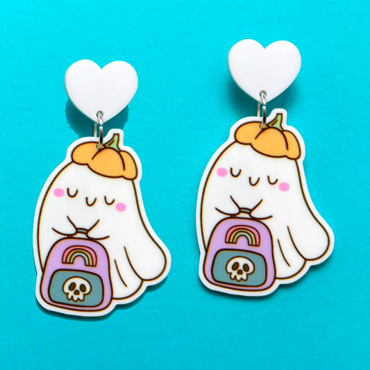 Backpack Boo Drop Earrings