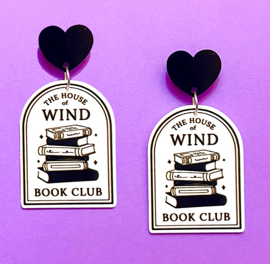 House of Wind Book Club Drop Earrings