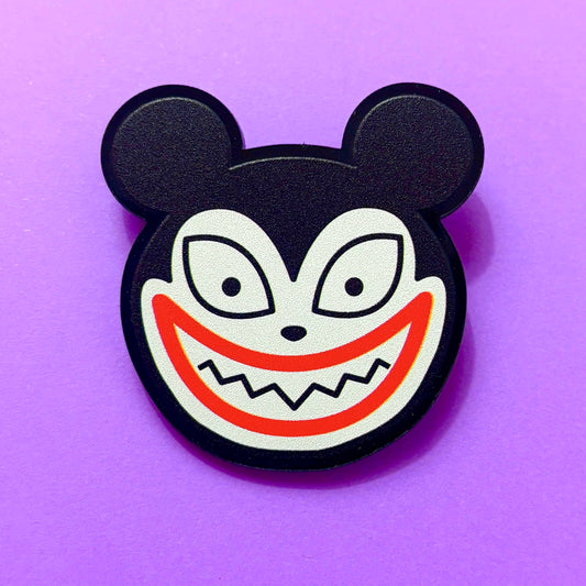 Scary Teddy Head Pin