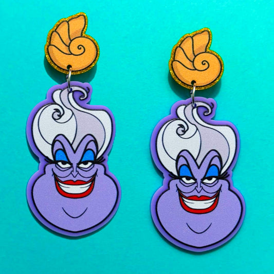 Sea Witch Acrylic Drop Earrings