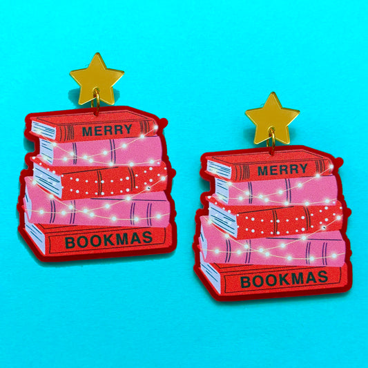 Merry Bookmas Drop Earrings