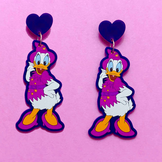 Witchy Duck Drop Earrings