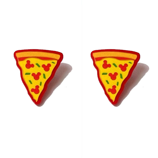 Mouse Pizza Post Earrings
