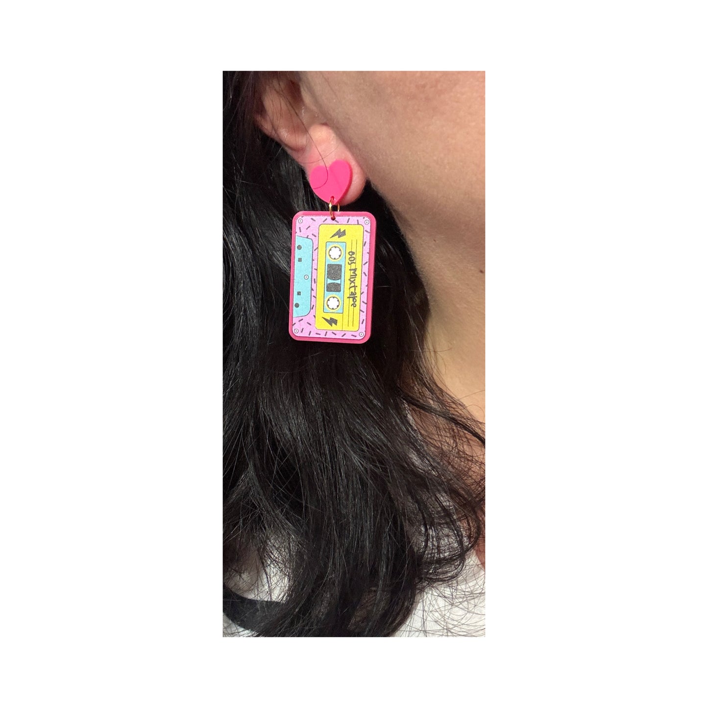 80s Mix Tape Drop Earrings