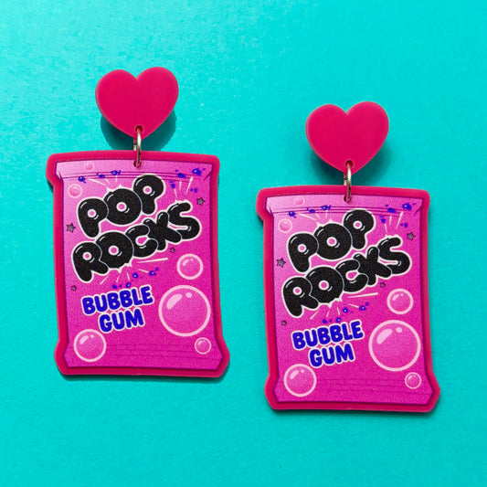 Pop Rocks Bubblegum Drop Earrings
