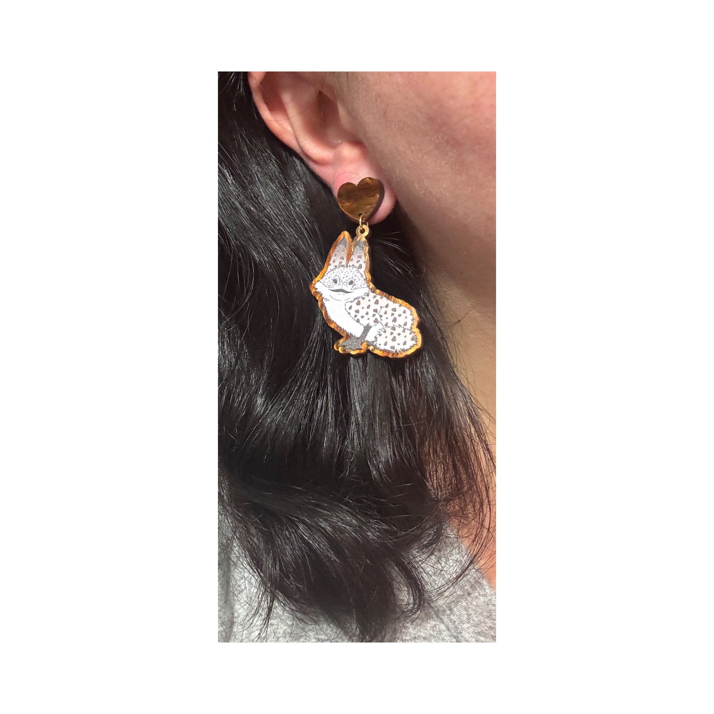 Space Cat Drop Earrings