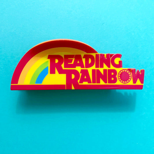Reading Rainbow Claw Clip