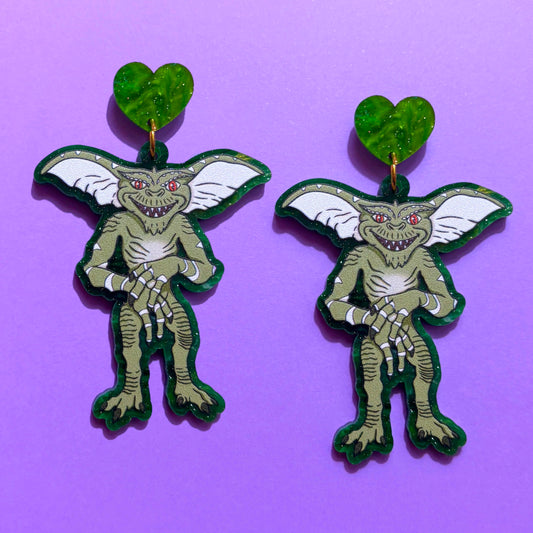 Evil Gremlin Drop Earrings