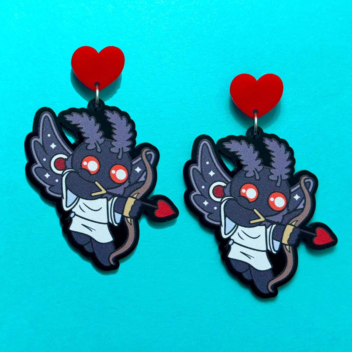 Cupid Moth Cutie Drop Earrings