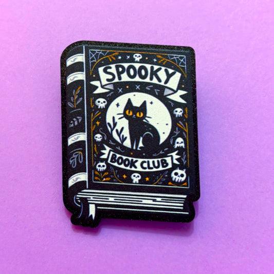 Spooky Book Club Pin