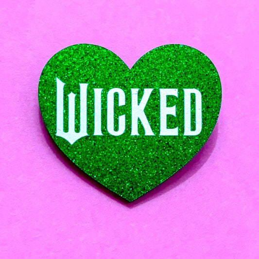 Green Sparkle Wicked Pin