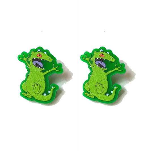Reptar Post Earrings