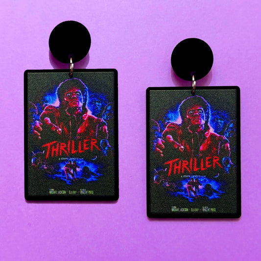 Thriller Movie Drop Earrings