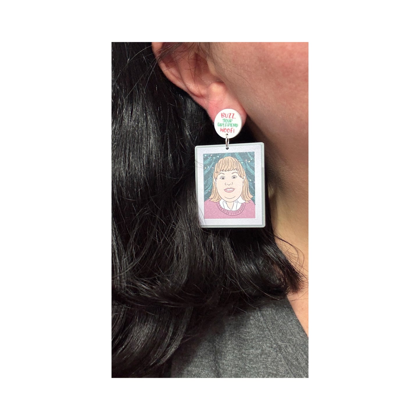 Buzz Your Girlfriend, Woof! Drop Earrings