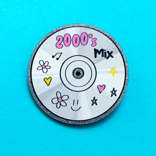 2000s Mix CD Pin