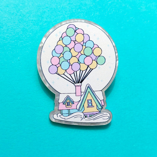 Up House Snowglobe Pin