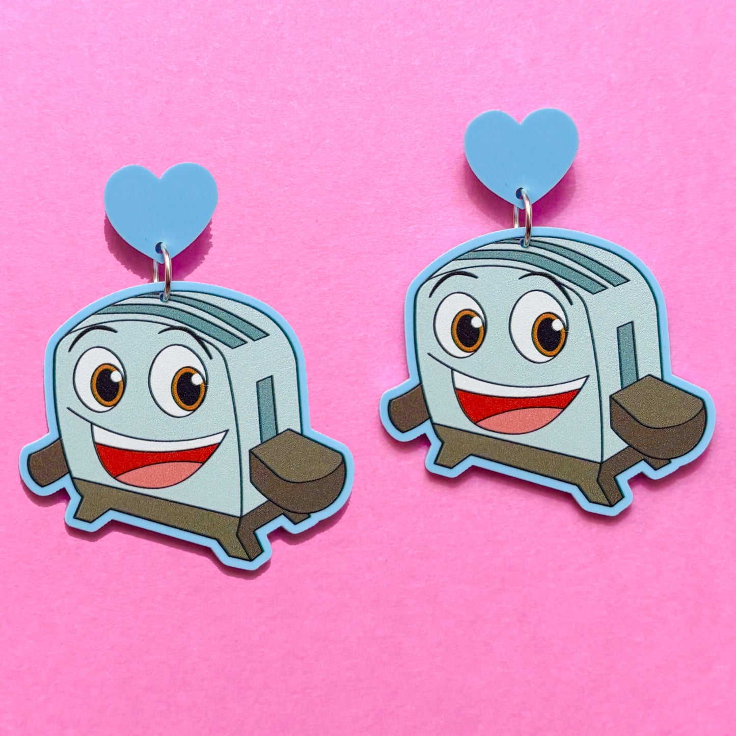 Brave Toaster Acrylic Drop Earrings