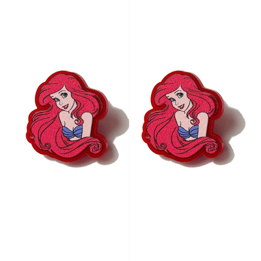 Mermaid Princess Post Earrings