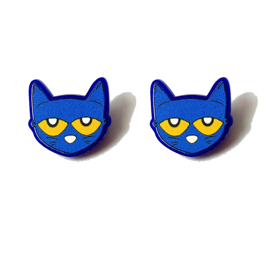 Pete The Cat Post Earrings