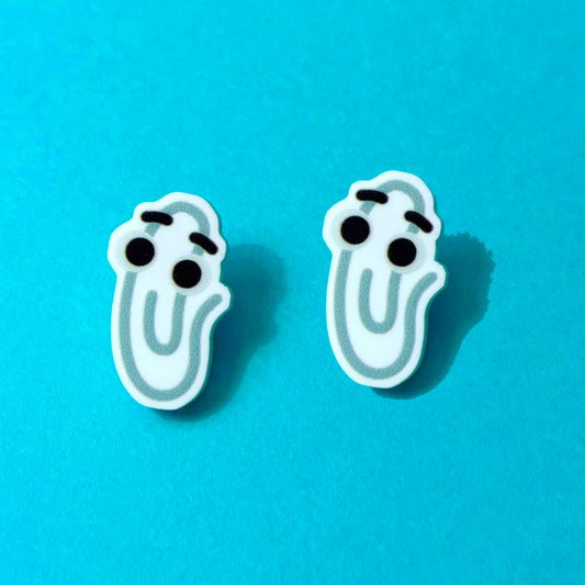 Clippy Post Earrings