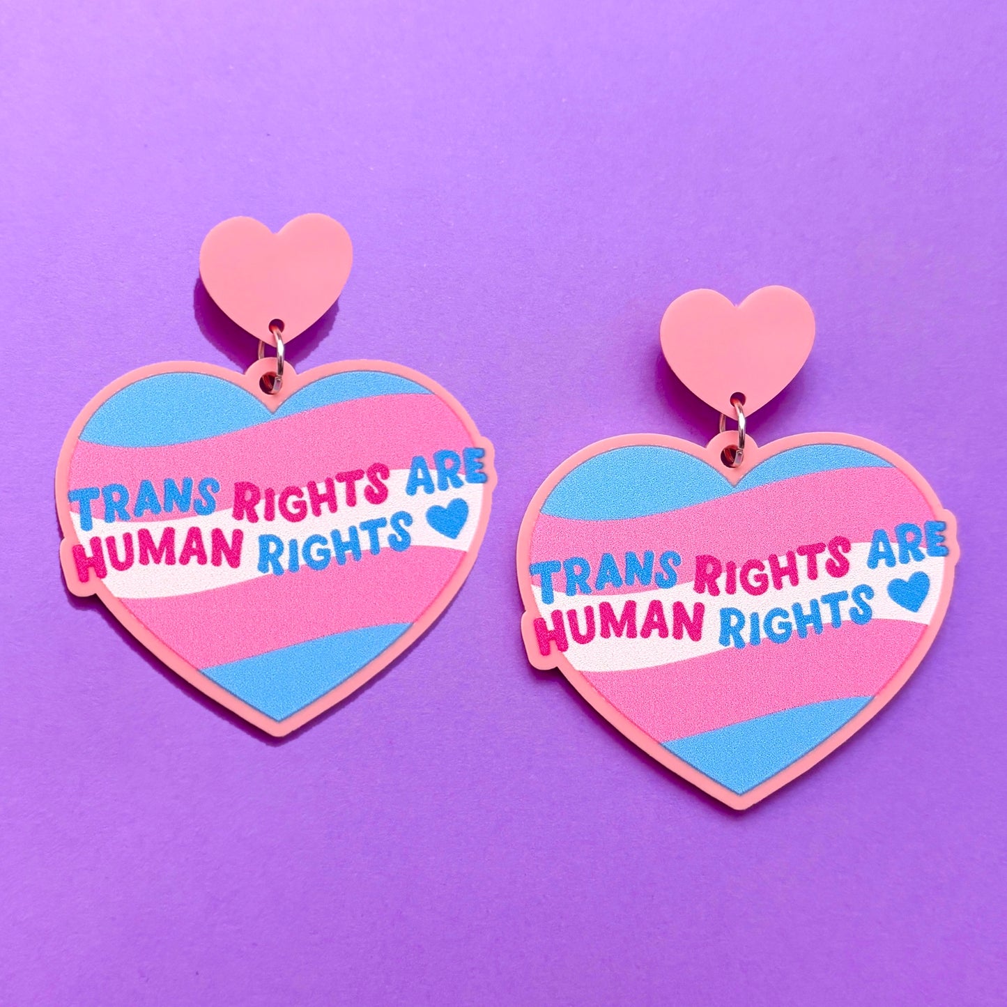 Trans Rights Are Human Rights Drop Earrings