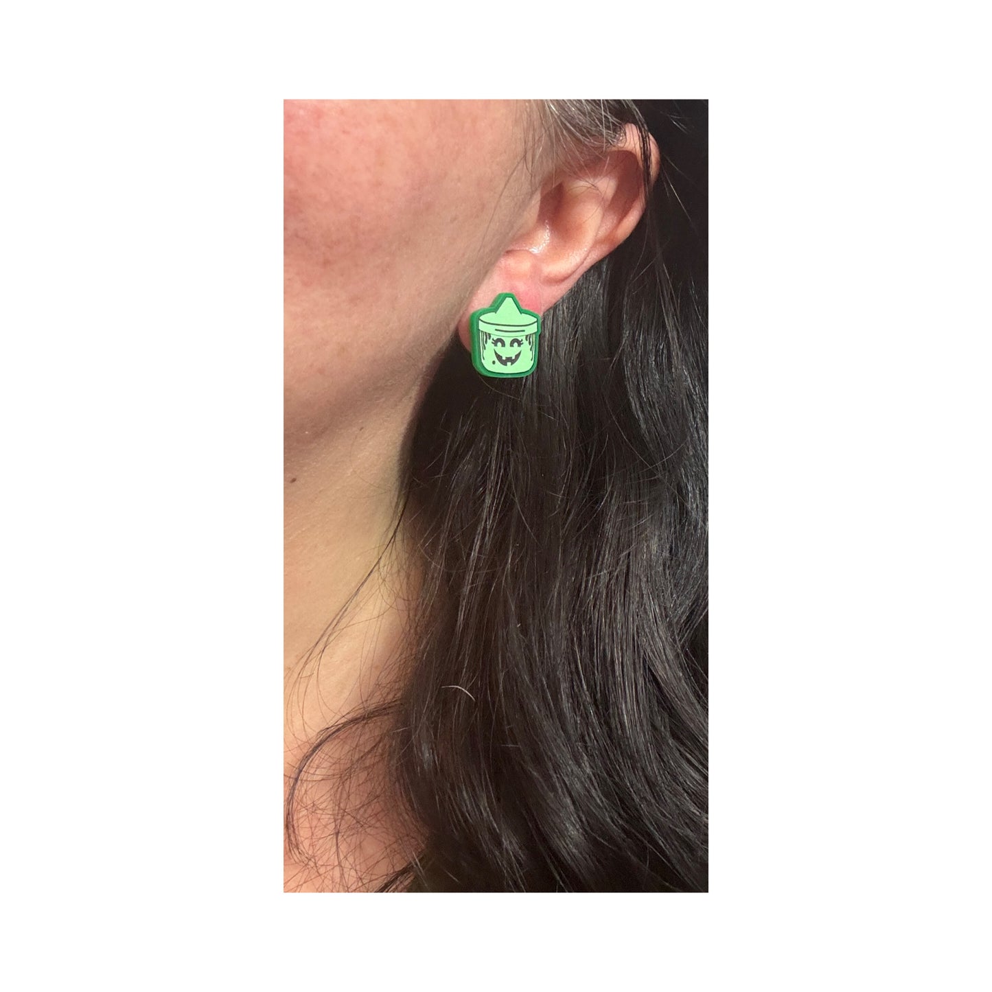 Witch Bucket Post Earrings