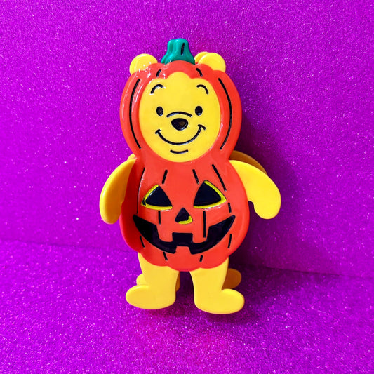 Pumpkin Pooh Claw Clip