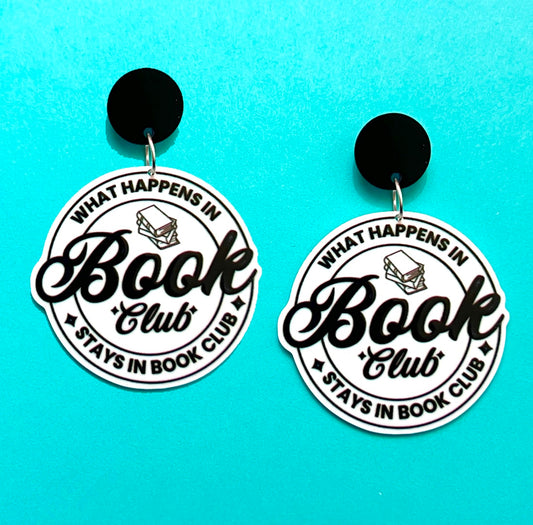 What Happens In Book Club Drop Earrings